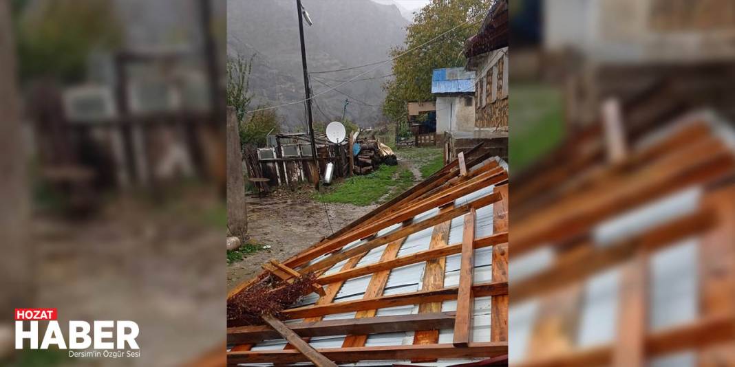 Tunceli’de Sağanak Yağış: Elektrik Direkleri Yıkıldı, Yollar Sular Altında 2